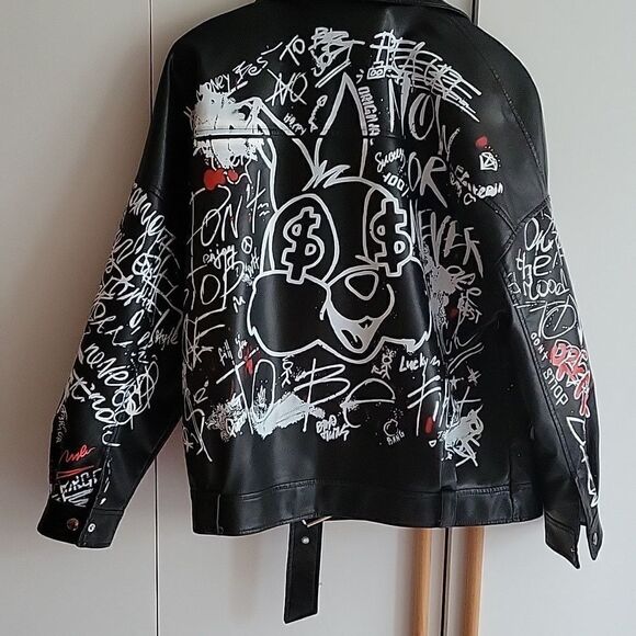 Balenciaga style Biker jacket unisex - Picture 6 of 8